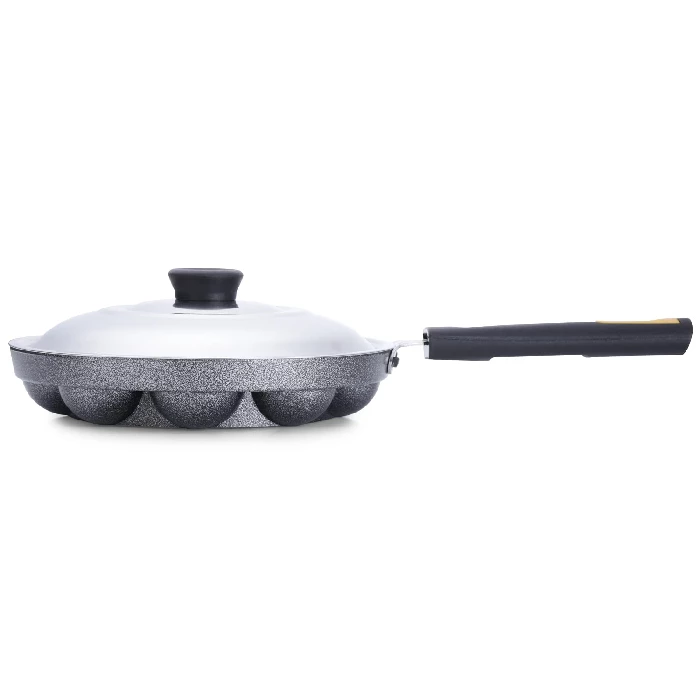 Anjali - DAL12 Diamond Series Aluminium Appa Patra (Black), 700 g-4.webp